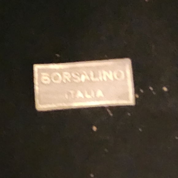 Vintage Borsalino Black Wide-Brim Slouchy Cloche Hat Made in Italy - Picture 5 of 5